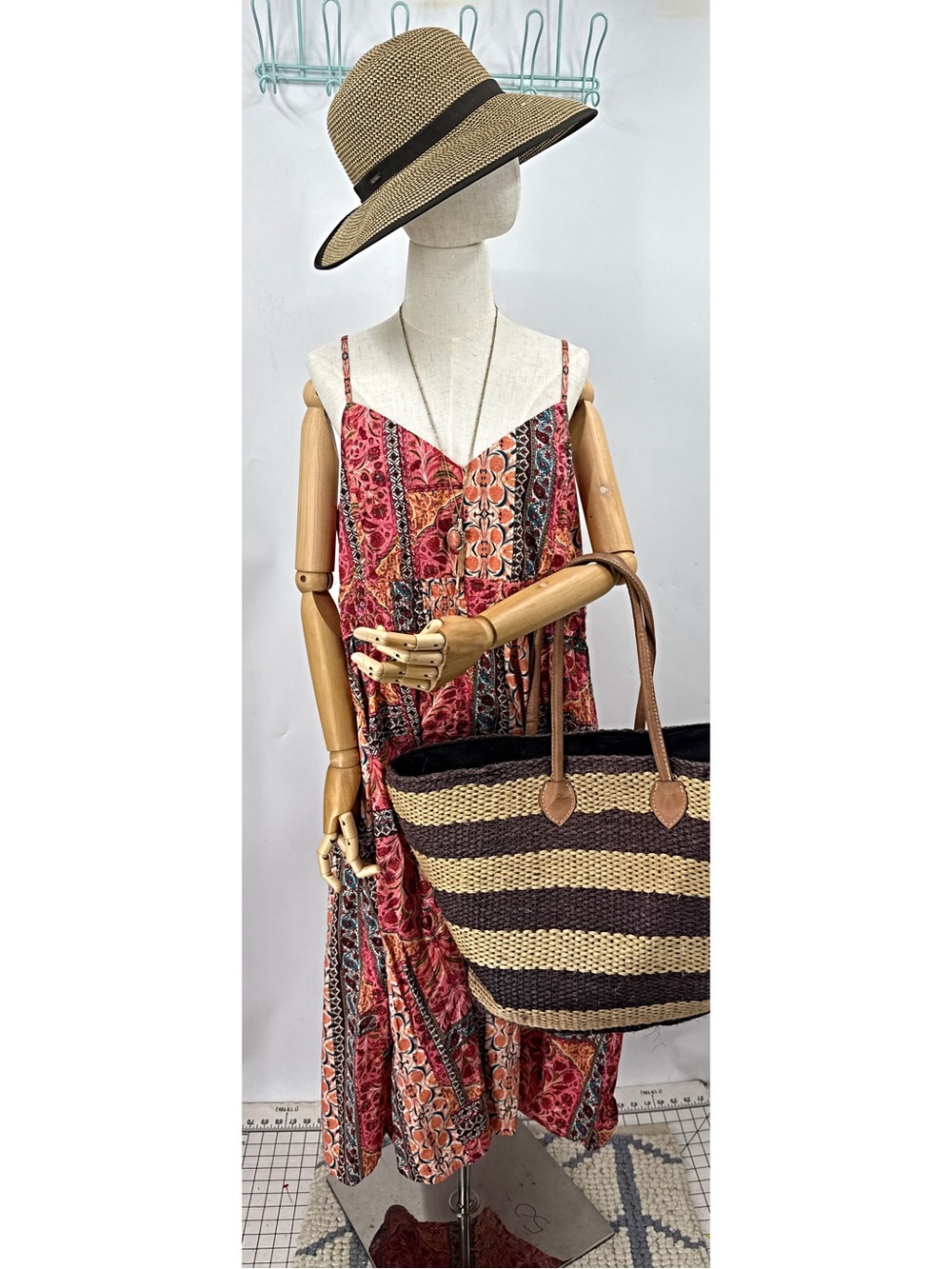Old Navy Waist-Defined patchwork Paisley print Cami Midi Dress XXL - Picture 13 of 15